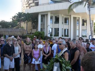 Video of Beach Ceremony and Paddle Out